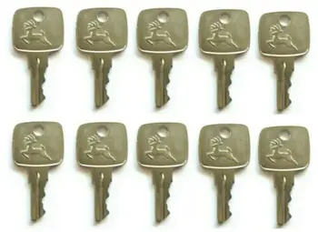 

(10) Ignition Key For John Deere For JD Equipment AR51481 AT195302 AT145929 Free Shipping