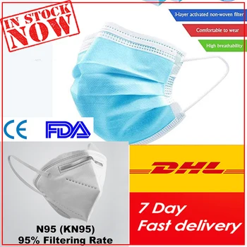 

DHL Medical-Disposable Elastic Home Cleaning Hand Protect Waterproof Kitchen Gloves Security protection against viruses mask