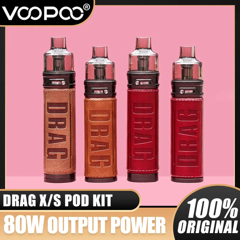 VOOPOO-Kit de vapeo Drag X Drag S, juego de cápsula de 80W, 60W, cartucho de 4,5 ml, chip GENE.TT, PnP-VM1, VM5, VM6, bobina de cigarrillo, original