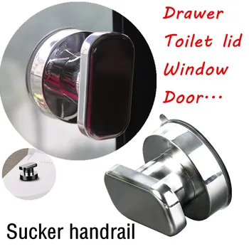 

Bath Safety Handle Suction Cup Handrail Grab Bathroom Grip Tub Shower Bar Rail Suction cup Bathroom Glass Door Sucker Handle