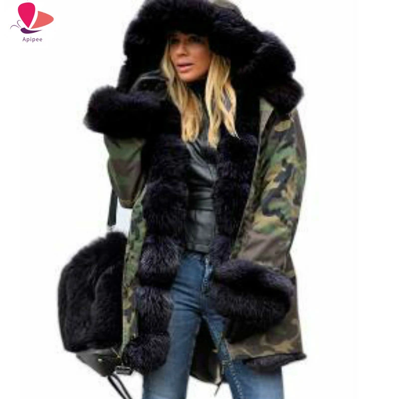 Fur lined womens parka Clearance