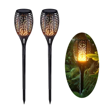 

96 LEDs Solar Flame Flickering Torch Light Garden Lawn Lamp IP65 Outdoor Spotlights Garden Pathway Landscape Decoration Lamp