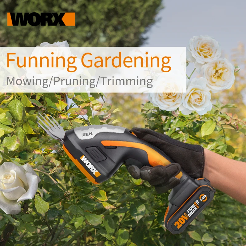 Worx 20V Electric Trimmer WG801E Hedge 