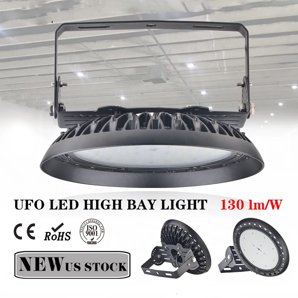 

High Brightness UFO Led High Bay Light Lighting Industrial IP65 Waterproof Warehouse Workshop Garage Market Airport Lamp Lights