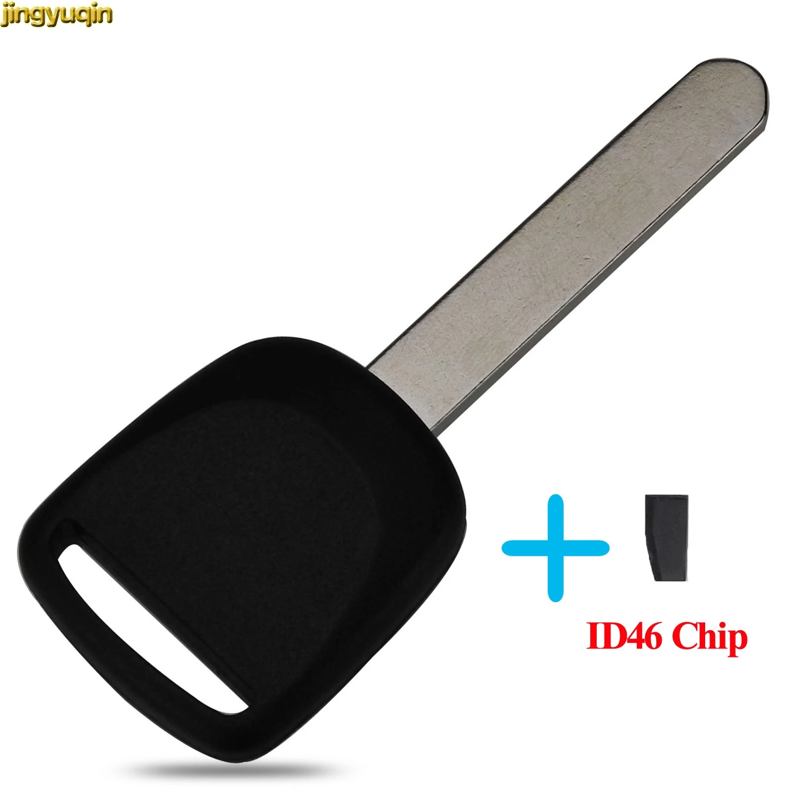 

Jingyuqin Remote Car Key Fob Shell with ID46 Chip For Honda CR-V XR-V Accord Civic Jade 0 Buttons Transponder Ignition Case
