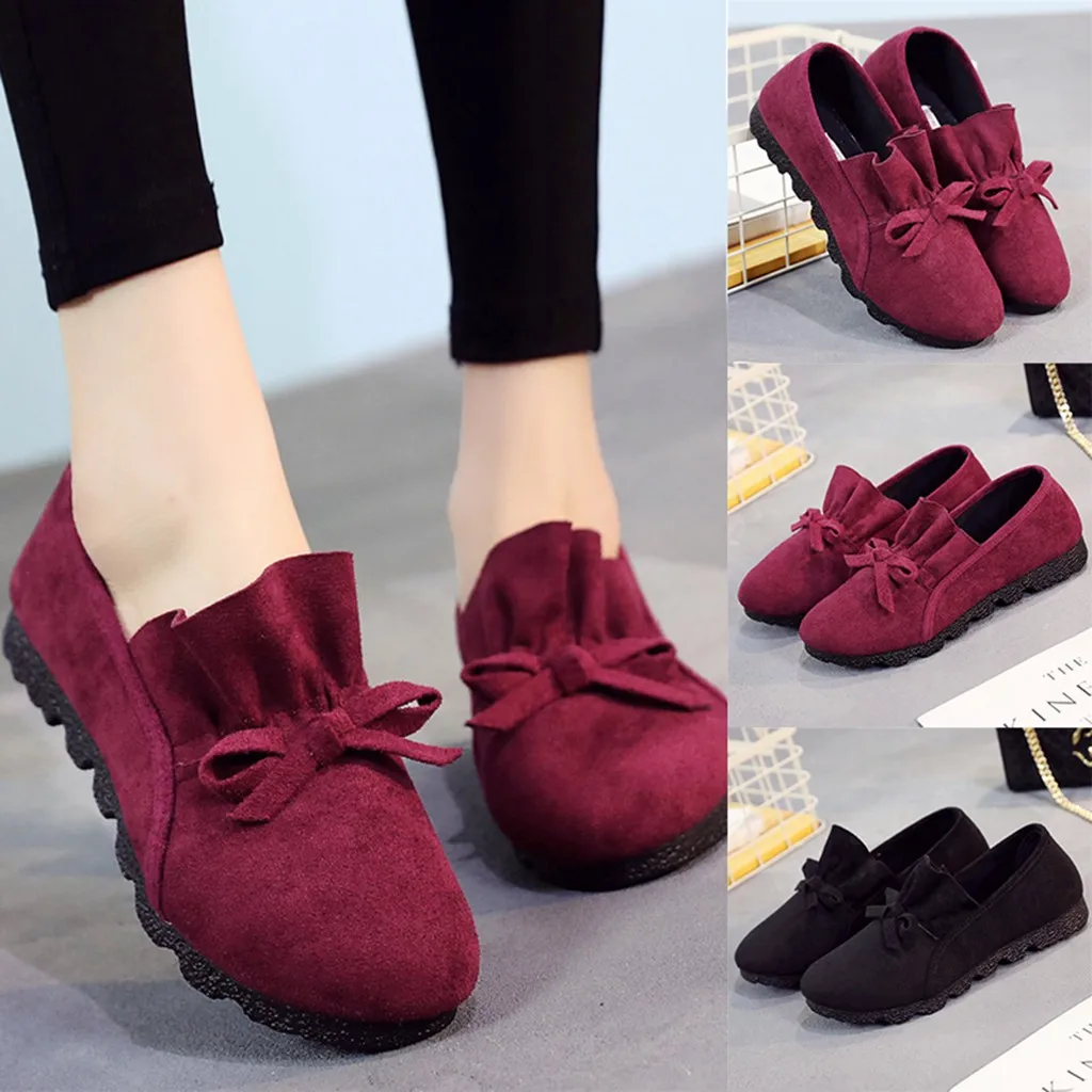 Plus Size 35-43 Women Flats shoes 2019 Loafers Candy Color Slip on ...