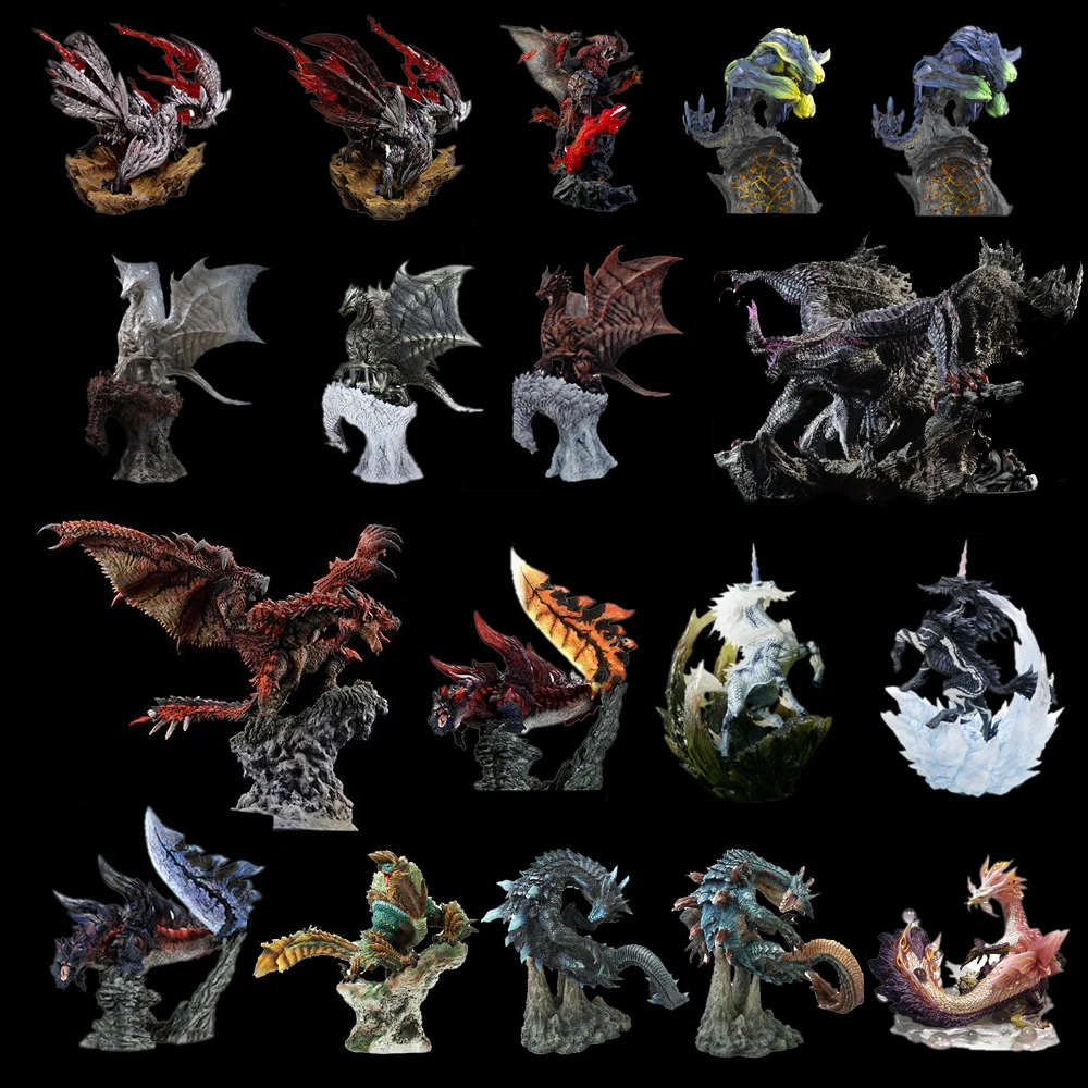 Японская игра Monster Hunter World ледяной Рисунок ПВХ модели горячий Дракон фигурка украшение игрушка Монстры Модель Коллекция