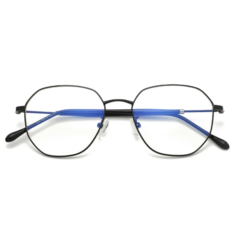 Унисекс круглые компьютерные очки для чтения, металлический сплав, оправа для очков, оправа для очков, женские корейские очки без винтов