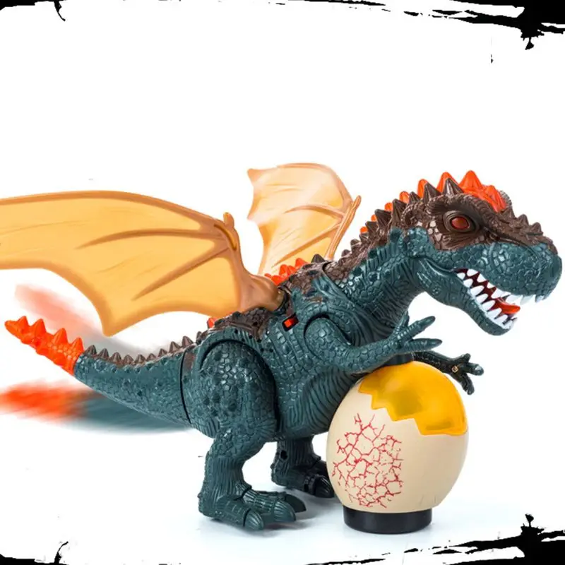 Электрический детский ходячий динозавр игрушки T-Rex модели с светильник звук подарок ребенку