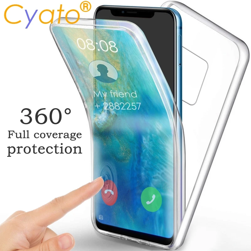 360 Full Cover Shockproof Case For Huawei P20 P30 Pro Nova 3 3i Hard Back Mate 30 20 10 Lite P Smart 2019 | Мобильные телефоны и