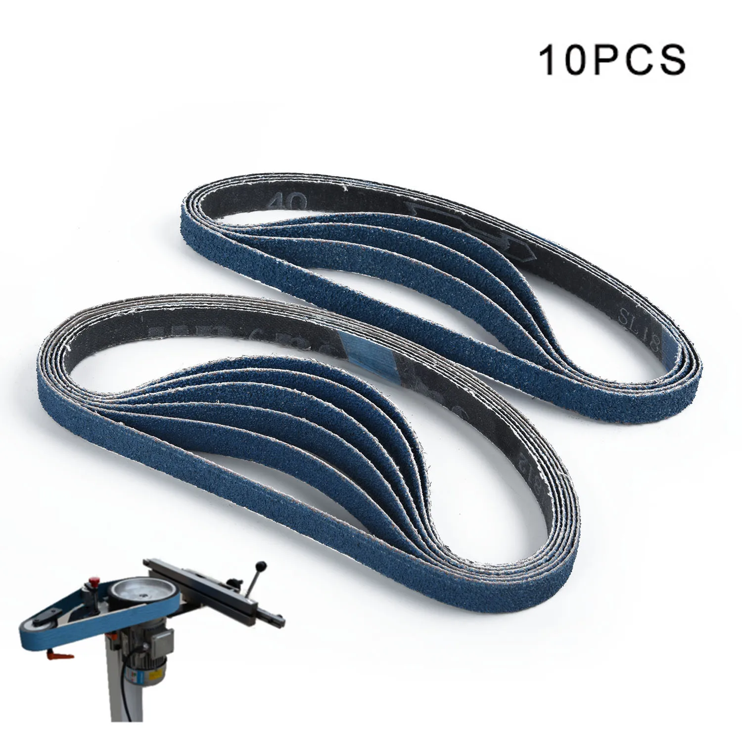 10x40/60/80 Грит смешанные Powerfile шлифовальный Ремни подходит для BLACK&DECKER 1/2X18