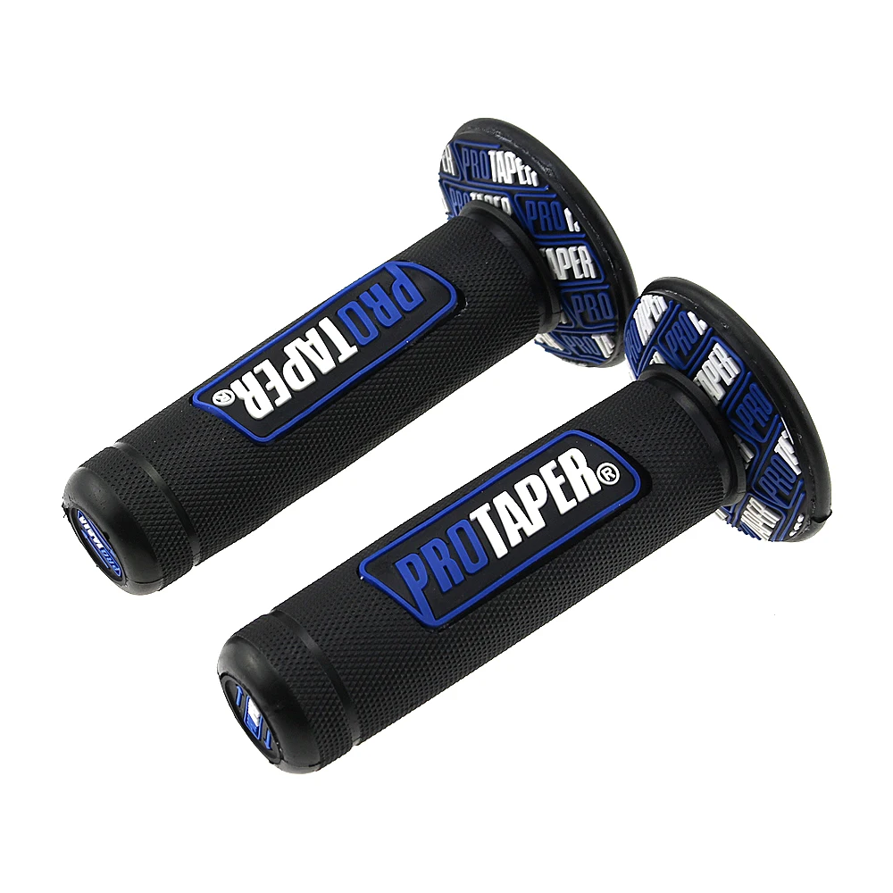 Мотоцикл 7/" Руль Ручка гелевая Тормозная ручка Резина для YAMAHA HONDA EXC SX YZF KTM CRF Protaper Pro Taper Dirt Bike - Цвет: Blue