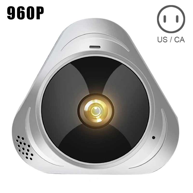 960p US Панорамная камера, вращающаяся на 360 градусов, умный дом, HD камера, Беспроводная сетевая камера FKU66 - Цвет: 960p US