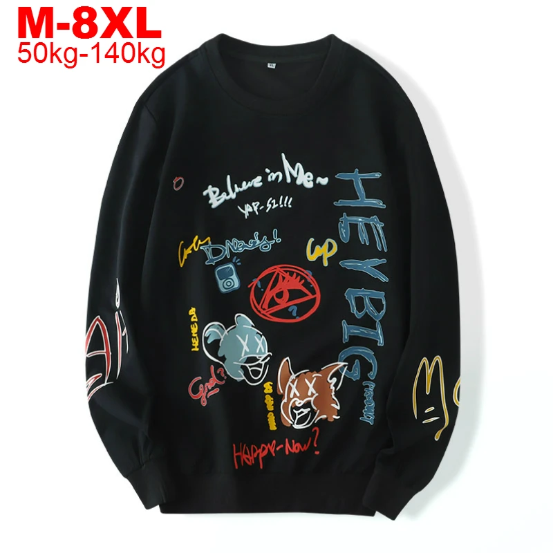 

Sweatshirt Men Hoodie Oversize Autumn Hip Hop Pullovers Plus Size 8xl 7xl 6xl Mens Hoodies Japanese Streetwear Male Sweatshirts