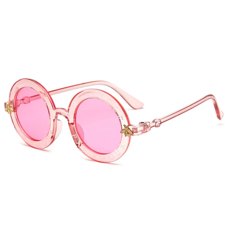 Детские солнцезащитные очки для мальчиков и девочек, роскошные брендовые винтажные детские солнцезащитные очки, круглые детские очки в стиле стимпанк, Женские аксессуары