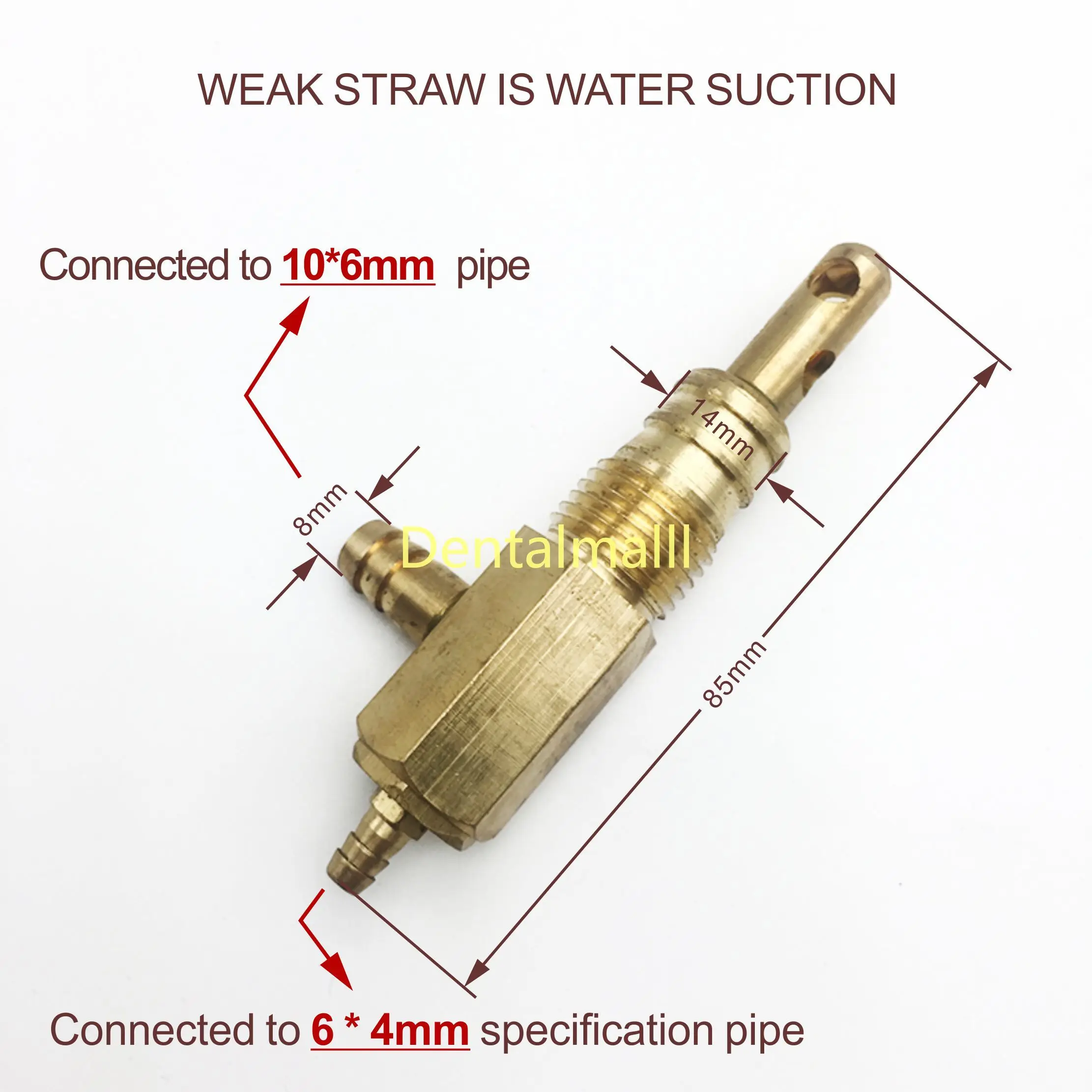 6*4 мм стоматологический сильный/слабый всасывающий латунный клапан для стоматологических принадлежностей аксессуары для стоматологического кресла