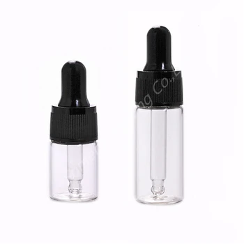 

100pcs/lot 5ml 10ml Reagent Eye Dropper transparent Glass Aromatherapy Liquid Pipette Bottle Essential Oil Refillable Bottles
