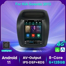 Android 11 4G LTE Auto-Radio-Player Für KIA SORENTO 2013 2014 Tesla Typ Bildschirm Multimedia Stereo Navigation GPS gebaut-in Carplay