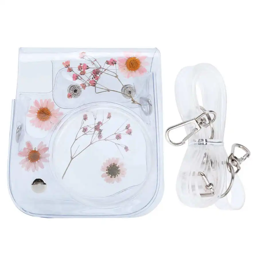 Fujifilm Instax 미니 11/9/8 카메라 액세서리에 대 한 어깨 스트랩과 PVC 인스턴트 카메라 보호 케이스 커버 스토리지 가방
