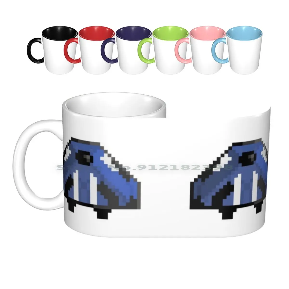 Mark 3 Tazze In Ceramica Tazze Da Caffè Tazza Da Tè Al Latte Elite Horizons Pericolosi Astronave Pixel 8Bit 8 Bit Space Pixelart Creative