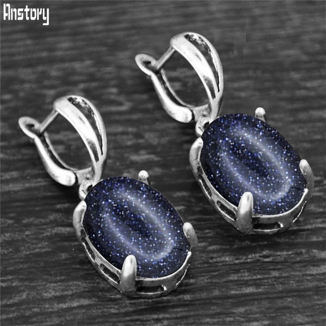 Sequins blue stone