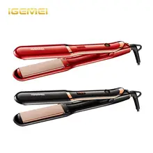 IGEMEI женский выпрямитель для волос Профессиональный Стайлинг волос инструмент для завивки волос отрицательный ион женский lisseur chevex красный щипцы для завивки