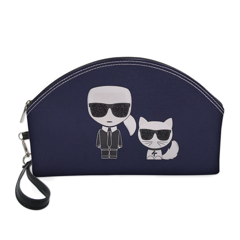 

HaoYun Karl Lagerfelds Design Makeup Bags Cosmetics Cases Pouchs For Travel Ladies Women Toiletry Bag Waterproof Female Bag Kit