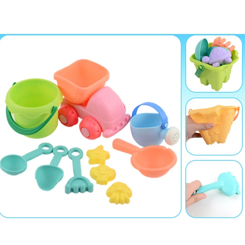 Promo Soft Plastic Beach Children'S Toys Summer Outdoor Parent-Child Digging Sand Play Tool Set