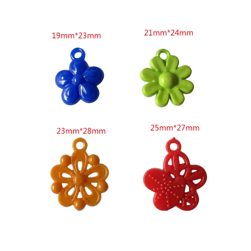 50 шт. Разноцветные Подвески в виде цветов | Украшения и аксессуары