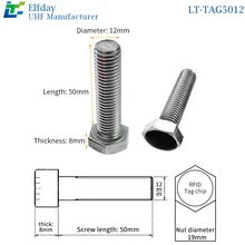 LT-TAG5012 UHF анти-металлический винт этикетка высокая температура электронная этикетка 304 нержавеющая сталь Дистанционное распознавание