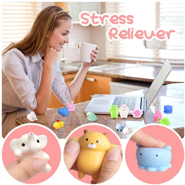 10Pcs Squishy Toy Cute Animal Antistress Ball Squeeze Mochi Rising Toys Abreact Soft Sticky Squishi Stress Relief Toys Gifts YJN 6