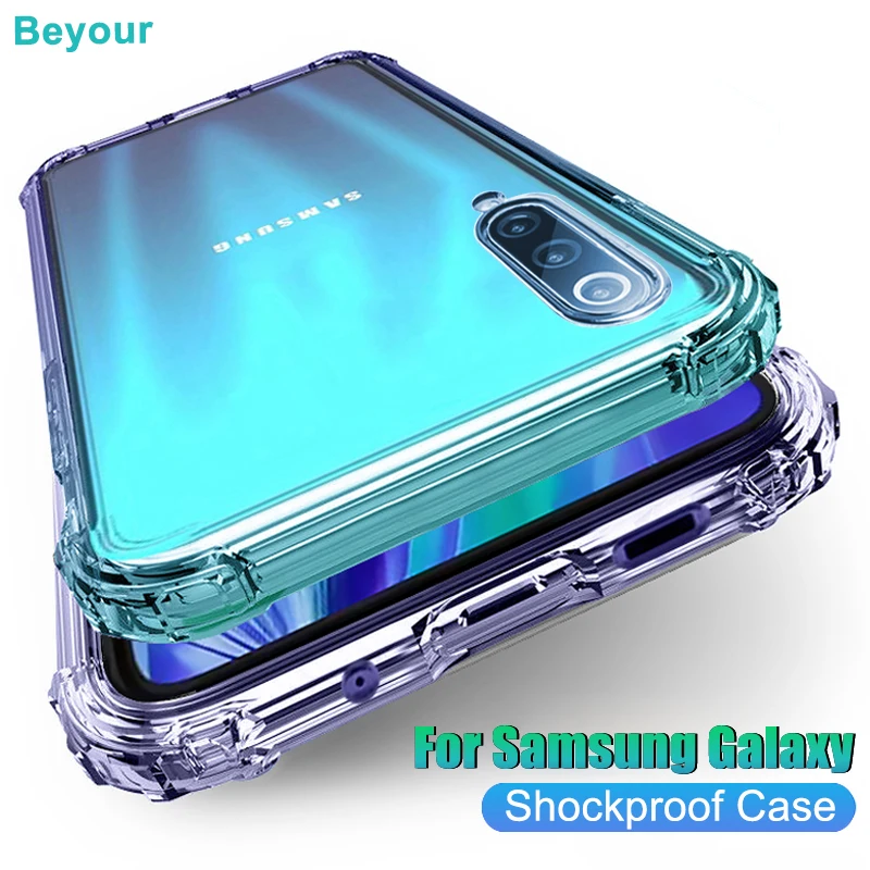 luxury Clear&nbsp;Shockproof Phone case For Samsung Galaxy A51 A71 A50 A70 A10 A30 S8 S9 S10 Lite S20 Note 20 Ultra 8 9 10 Plus Cover
