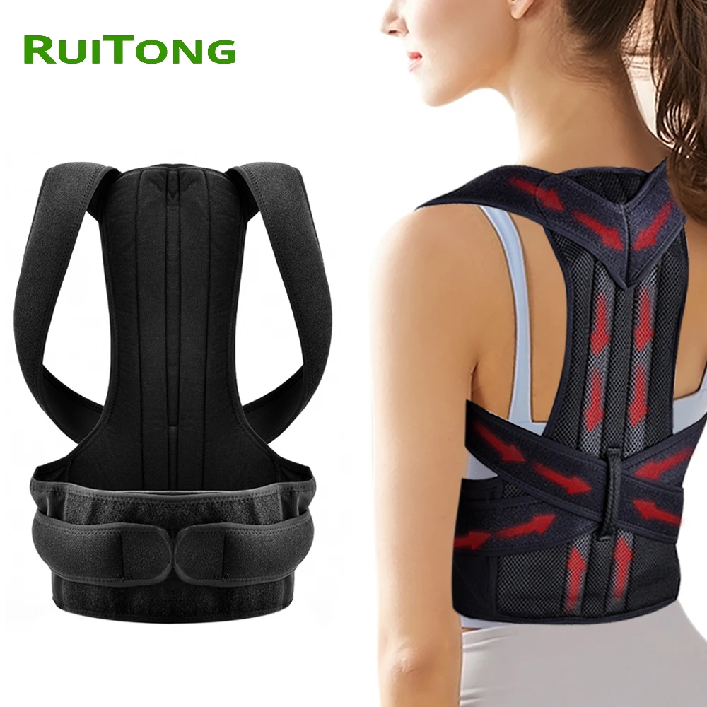 

Dropshipping 2019 Posture Corrector Breace Belt for Man Woman Straight Back Support Spine Corrector RuiTong