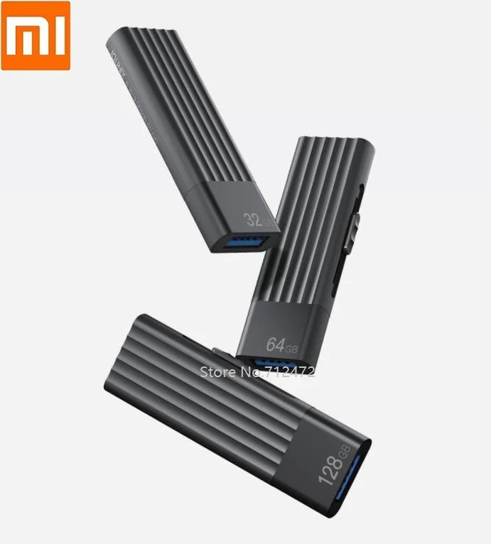 

Xiaomi IQUNIX Type-C dual port U disk Type-C+USB dual interface Speed up to 220M/s Sliding hidden interface