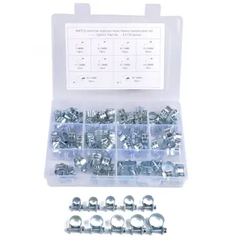 

Mini Clamp Fuel Injection Hose Air Hose Clamps Assortment Kit Petrol Pipe Clips M7DA