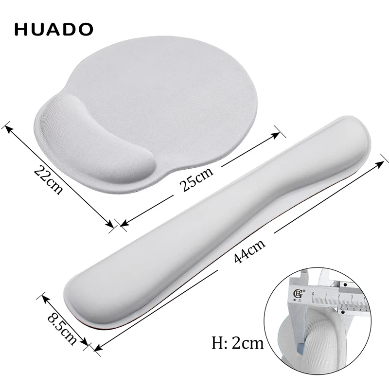 Ergonômico Memória Espuma Mouse Pad com Descanso de Pulso Base de Borracha Antiderrapante - Imagem 2