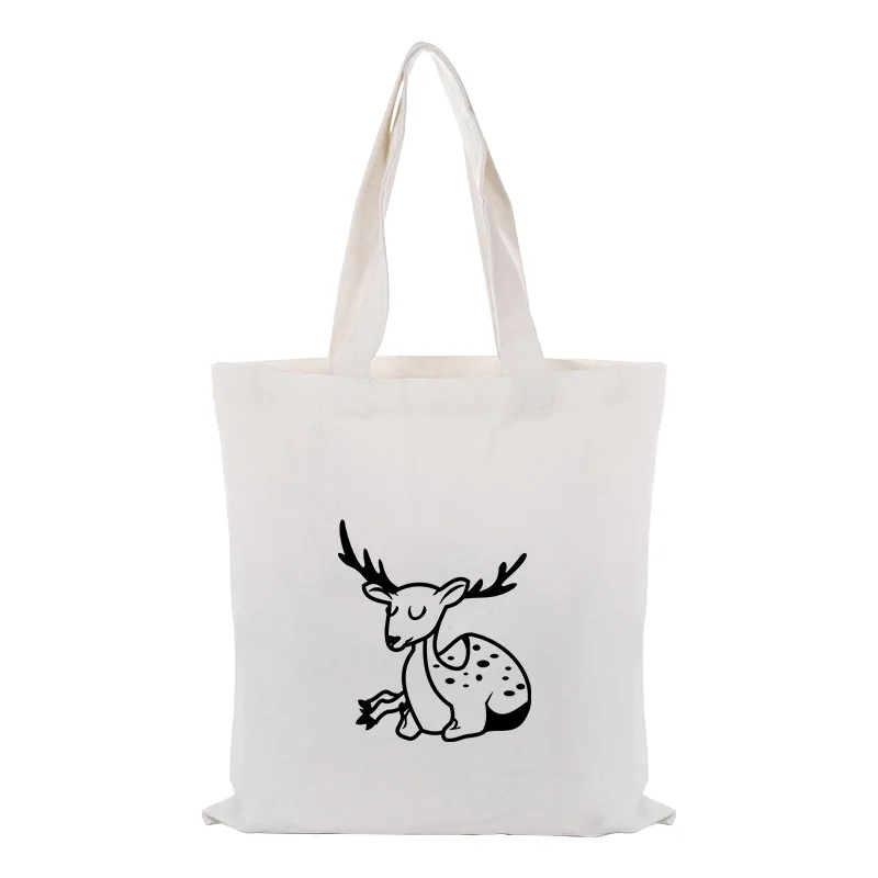 Иллюстрация Холст сумка для ежедневного использования сумка на заказ Печать Логотип DIY печать экологический многоразовый переработанная хозяйственная сумка