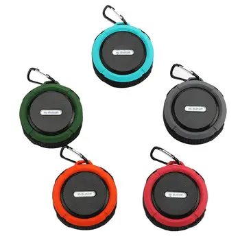 

Waterproof Suction Cup Wireless Bluetooth Speaker Three Anti-plug Card Small Stereo Outdoor Portable Hands-free Call Speaker