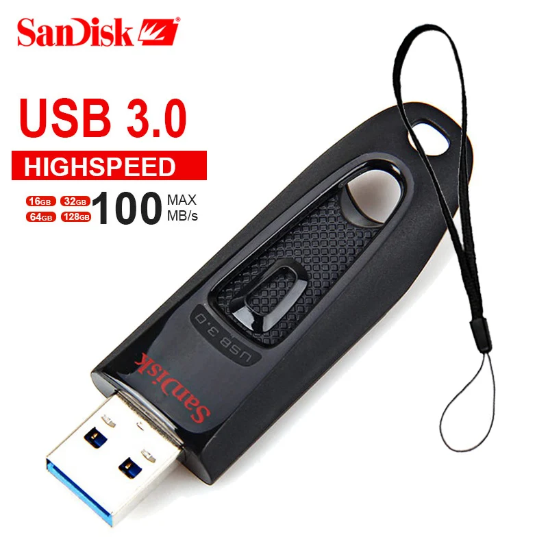 Флеш накопитель SanDisk для ПК 16 ГБ 32 64 128 256 ГБ|USB флэш-накопители| |