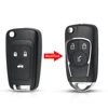 KEYYOU Modified Flip Key Shell For Chevrolet Cruze For OPEL Insignia Astra J Zafira Car Remote Replacement 2/3/4/5 Buttons Key ► Photo 2/5