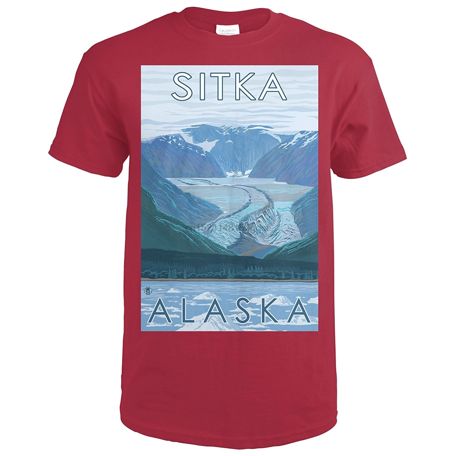 100% Glacier Scene - Sitka Alaska (Premium T-Shirt) |
