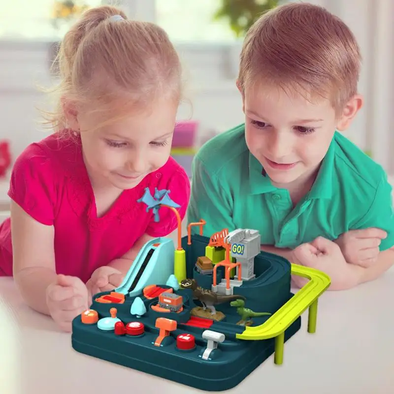 Ручной автомобиль Приключения трек игрушки для детей прочный личности расширяющийся мышление дом игра раннее образование