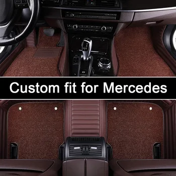 

Muspeech Custom car floor Foot mat For Mercedes Benz A B C E S M -Class W204 W205 E W211 W212 W213 CLA GLC ML GLE GL carpet rugs