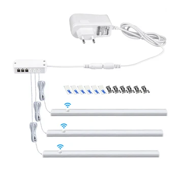 

Wireless pir motion sensor led night light 30 40 50cm sensor lamp DC12V EU Plug for bedroom, kitchen, wardrobe,decor Lighting