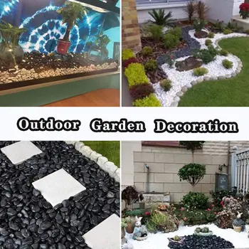 

Garden Outdoor Decorative Pebbles Stone 2*3 CM Decorative Polished Black Pebbles For Fish Tank Decoration