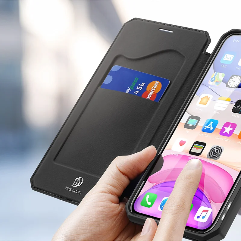 Модный Lederen флип чехол для iPhone11Pro Max X XS XR XS Max Met Kaartsleuven чехол с принтом для iPhone 11 чехол-кошелек