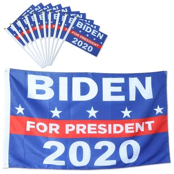 

11PCS 2020 Presidential Hand-Waving Flags Suitable for Party Decoration, Parades, Election Day Celebrations