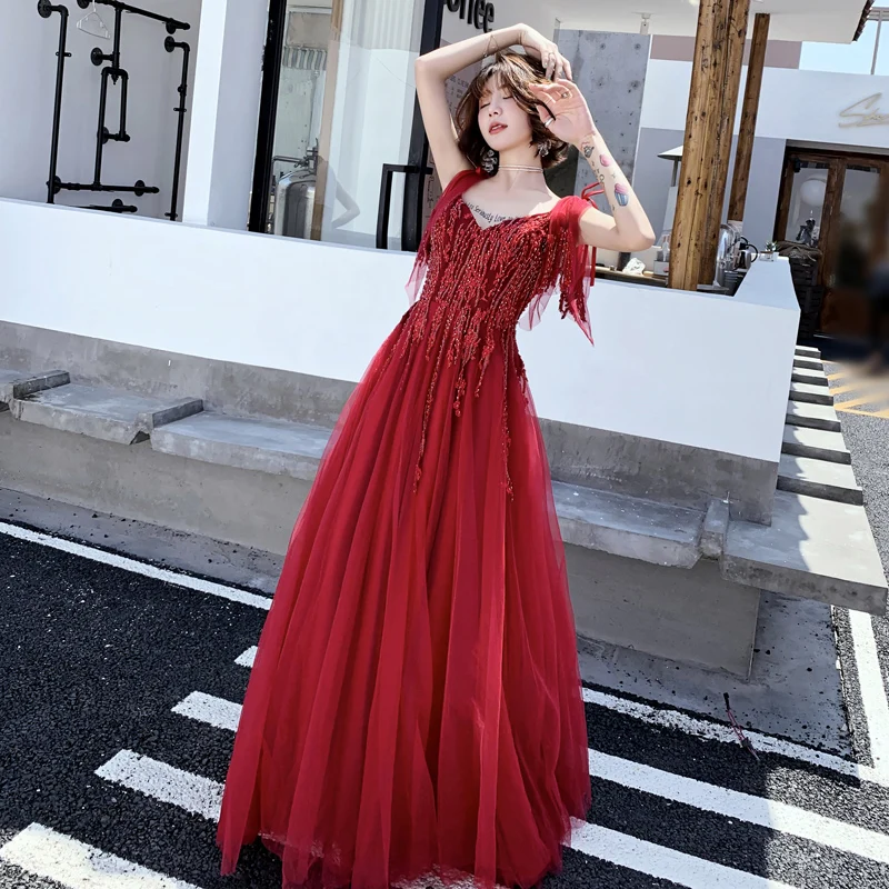 Элегантное Длинное Вечернее Платье-фонарик Qipao, изысканное кружевное женское платье, классическое Сетчатое платье макси с воротником-стойкой 3xl