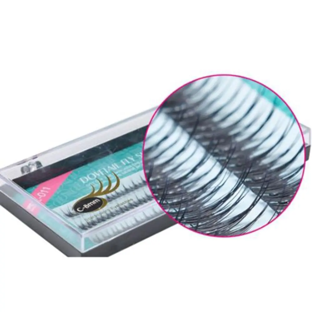 Individual 60 Stand Natural False Eyelashes Flare Cluster Eye Lashes Knotted/Knot Makeup Tools Accessories Eyelashes Extension