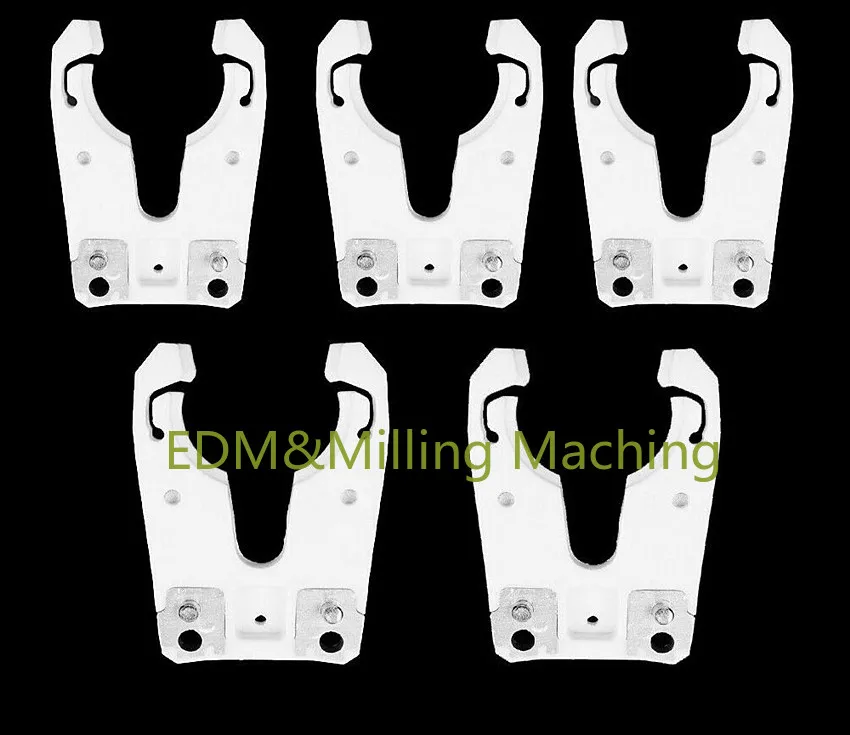 

5PCS High Quality ISO30 Tool Holder Claw Clamp Iron+ABS Flame Proof Rubber White Practical DURABLE New